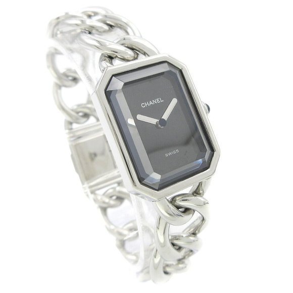 Chanel Premiere Ladies Quartz Watch #L Silver Stainless Steel